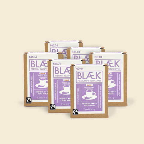 BLÆK Instant Kaffee NØ.4 - Medium Roast (DECAF) - Box