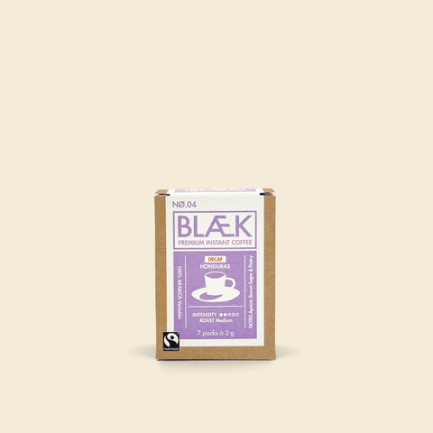 BLÆK Instant Coffee NØ.4 - Medium Roast (DECAF) - Box