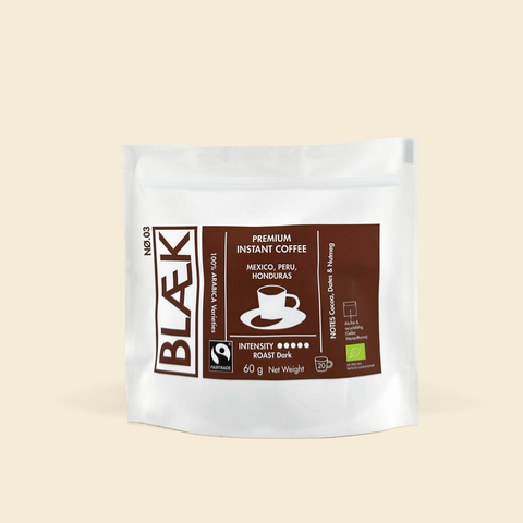 BLÆK Instant Kaffee NØ.3 - Dark Roast - 60g