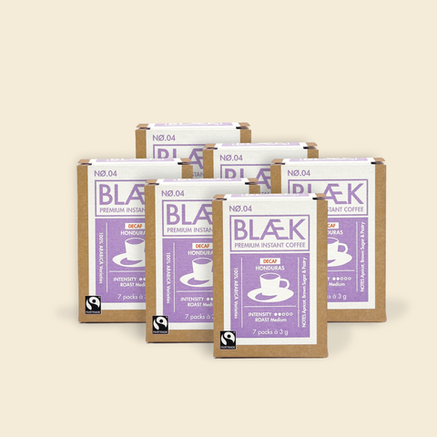 BLÆK Instant Coffee NØ.4 - Medium Roast (DECAF) - Box