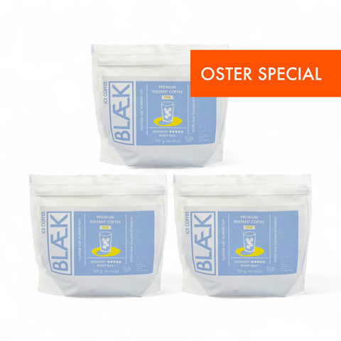 BLÆK Instant Kaffee - Ice Coffee | 3 x 150g Vorteilspack
