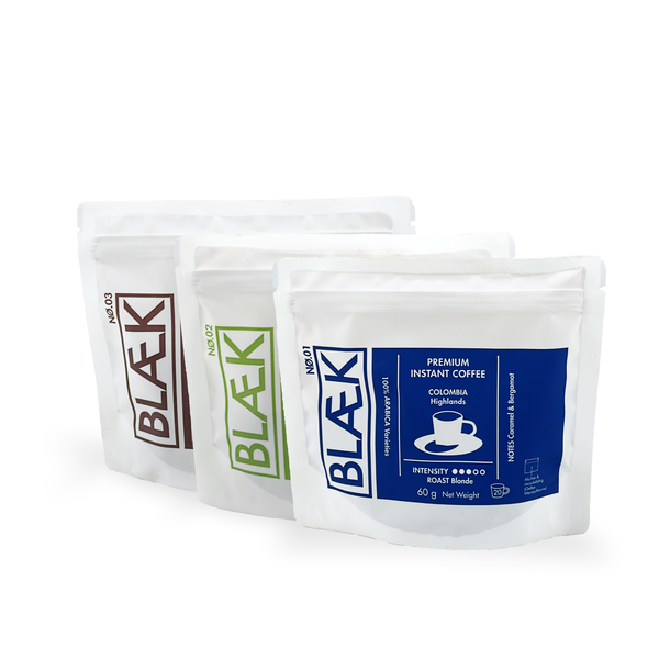 BLÆK Premium Instant Kaffee Starter-Set Classic