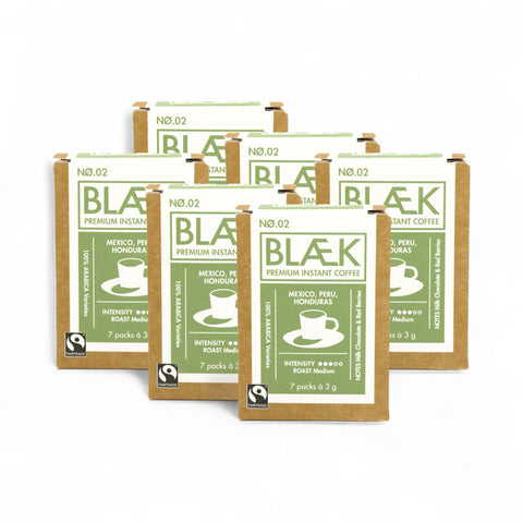 BLÆK Instant Kaffee NØ.2 | Vorteilspack | 6er Box