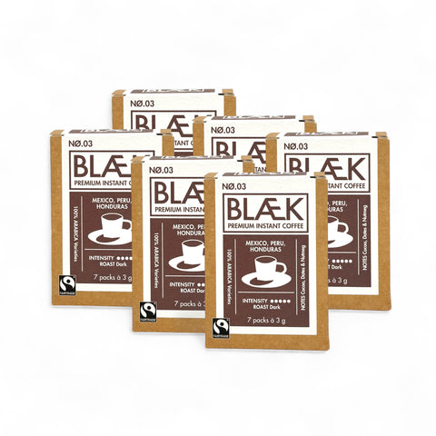 BLÆK Instant Kaffee NØ.3 | Vorteilspack | 6er Box