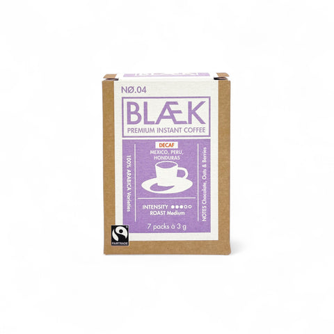 BLÆK Instant Kaffee NØ.4 - Medium Roast (DECAF) - Box