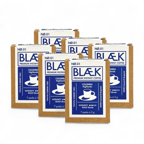BLÆK Instant Kaffee NØ.1 | Vorteilspack | 6er Box