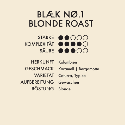 BLÆK Instant Coffee NØ.1 - Blonde Roast - Bag