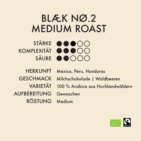 BLÆK Instant Coffee NØ.2 - Medium Roast - Bag