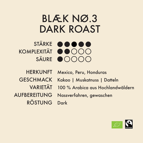 BLÆK Instant Kaffee NØ.3 - Dark Roast - 150g