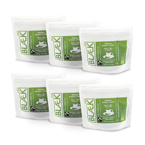 BLÆK Instant Kaffee NØ.2 | 6 x 60g Vorteilspack