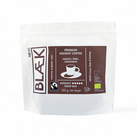 BLÆK Instant Coffee NØ.3 - Dark Roast - Bag