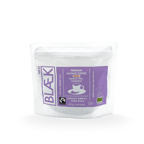BLÆK Instant Coffee NØ.4 - Medium Roast (DECAF) - Box