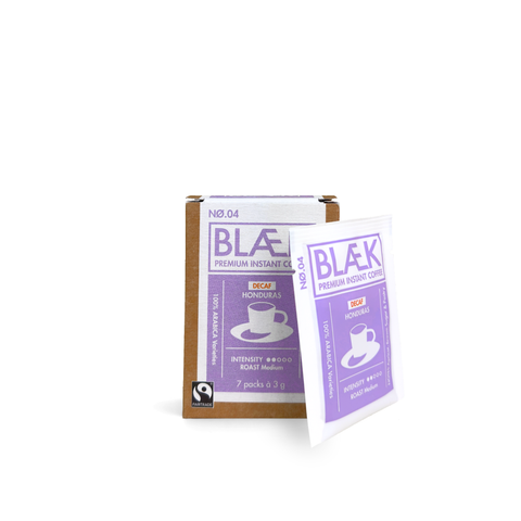 BLÆK Instant Coffee NØ.4 - Medium Roast (DECAF) - Box