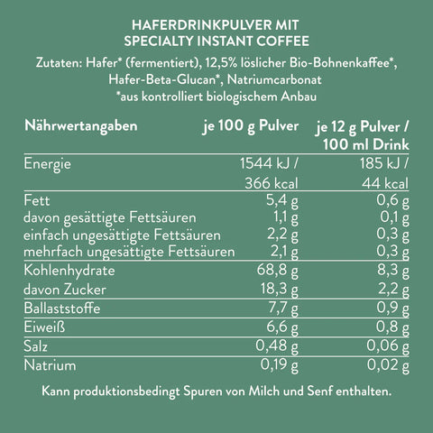 BLÆK Oat Cappuccino Starter Set - 10 sachets 