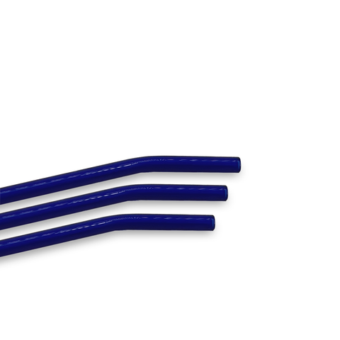 Glas Strohhalm Set (blau)