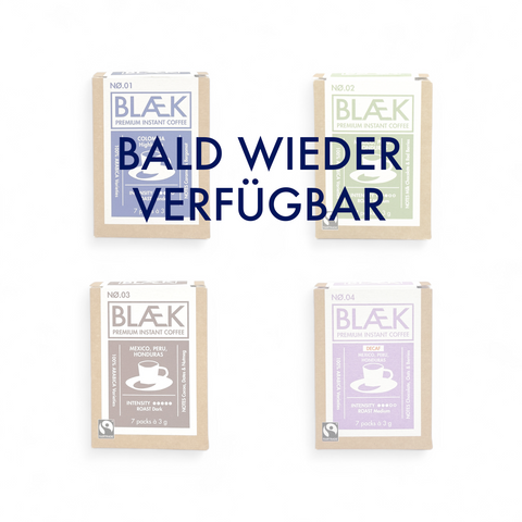 BLÆK Premium Instant Kaffee Starter-Set Classic + Decaf